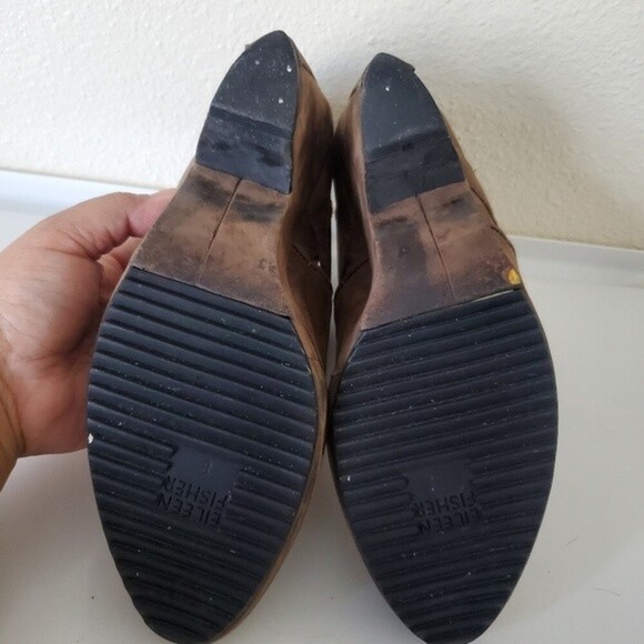 Eileen Fisher Watt Nubuck Bootie Taupe Women's Size 8 - Picture 8 of 13
